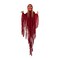 Light Up Skeletal Reaper in Red Robes Halloween Hanging Decoration 66 3/4"